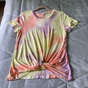 Short sleeve tie dye top
